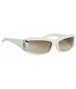 Spy Abbey Womens White/ Bronze Fade Lens Sunglasses