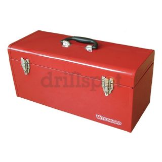 Westward 10J161 Portable Tool Box, 20 W x7 7/8 D x9 H, Red