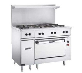 208 1 48 in Range w/ 8 French Hot Plates, Standard Oven, 208/1 V, Each