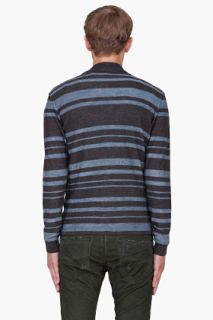 Diesel Charcoal Striped K mattel Cardigan for men