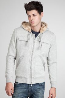 Diesel Swelfury service Grey Hoodie for men