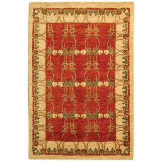 Persian Hand knotted Tiffany Rust Rug (4 x 6)