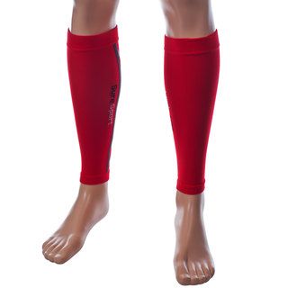 Remedy Red Compression Running Calf Sleeves