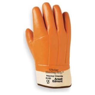 Ansell 23 193 Cold Protection Gloves, PVC, L, Tan, PR