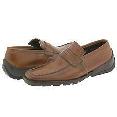 Kenneth Cole Reaction Pen Stripe Cognac Antic Brush Off Loafers