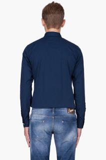 Dsquared2 Navy Mao Carpenter Shirt for men