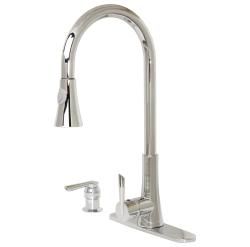 Dyconn Modern Kitchen Polished Chrome Pull Out Faucet