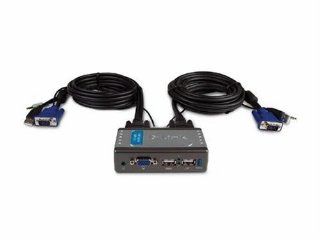 D Link KVM 221 2 Port USB KVM Switch with Audio Support