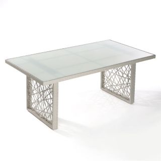 BORACAY Table rectangulaire résine/alu 160 cm   Achat / Vente TABLE