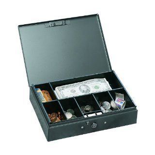 MMF Industries Low Profile Steel Cash Box, Gray (221F10GRA