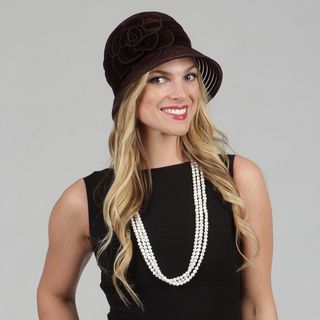 Swan Womens Velvet Cloche Packable Hat