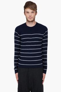 Theory Navy Harvey St New Sovereign Sweater for men