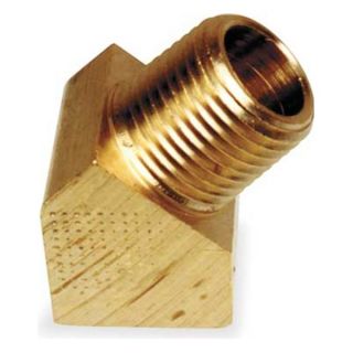 Approved Vendor 6MP08 Street Elbow, 45Deg 1/2 In, Brass, PK 10