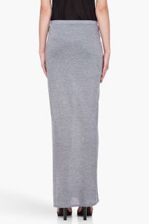 Helmut Heather Grey Kinetic Skirt for women