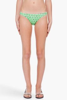 Diane Von Furstenberg Green Adisa Bikini Bottoms for women