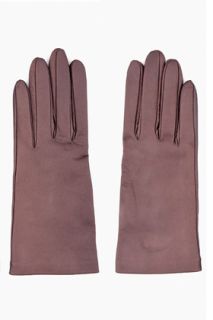 Yves Saint Laurent Espresso Leather Classic Gloves for women