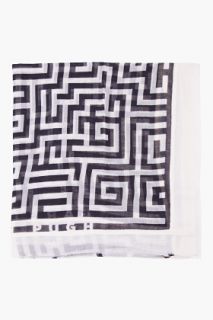 Gareth Pugh Ivory Combo Maze Scarf for men