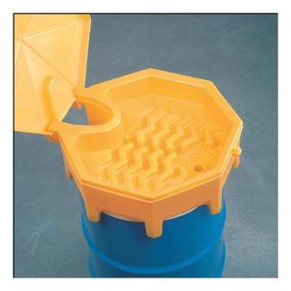 Ultratech 0499 Drum Funnel with Lid, 26.5 In, with Spout