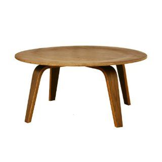 Harper Mid Century Modern Molded Plywood Coffee Table in