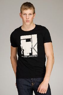 K Karl Lagerfeld Karl Lagerfeld Felix Black T shirt for men