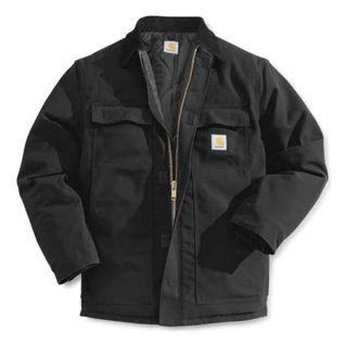 Carhartt C03 BLK REG 42 Coat, 42 In, Black