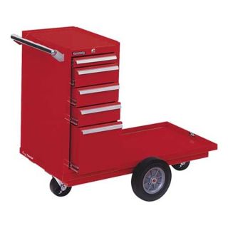 Kennedy 435R Versa Cart, 5 Dr, 43 1/8 In W, Red