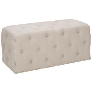 Florence Beige Tufted Rectangle Ottoman Today $244.99 Sale $220.49
