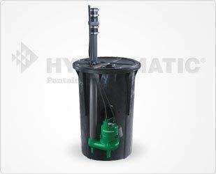 Hydromatic 218 Sewage Package Basin System, Assembled, Featuring