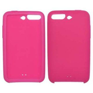 Hot Pink Soft Silicone Gel Skin Cover Case for Apple iPod