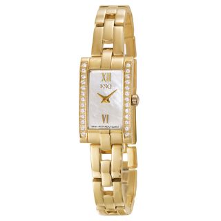 ESQ by Movado Womens Flair Stainless Steel Yellow Gold Plated Watch