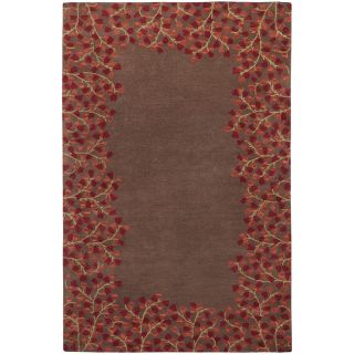 hand tufted chocolate duty wool rug 4 x 6 sale $ 145 79