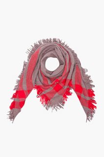 Marc By Marc Jacobs Dark Taupe Wool Army Blanket Scarf for men