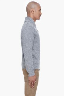 Paul Smith Jeans Grey Shawl Collar Sweater for men
