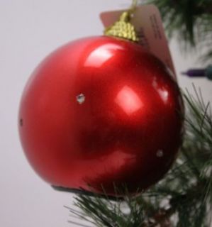 Twinkling Treasures Blinking Holiday Ornaments (Red