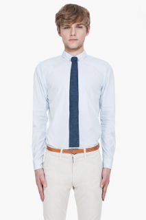 A.P.C. Blue Mesh Tie for men
