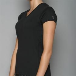Golftini Womens Black V neck Golf Shirt