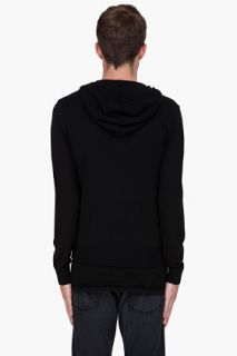 Theory Black Ragnar Cashwool Hoodie for men