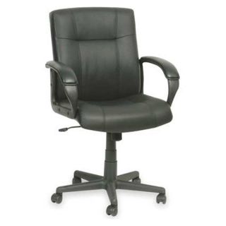 Approved Vendor 1HEH3 Manager Leather Chair, Adjustable