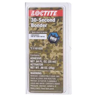 Loctite 1161020 30 Second Bonder, 25ml Kit, w/Activator