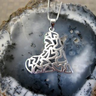Sterling Silver Multi hearts Necklace (Thailand)