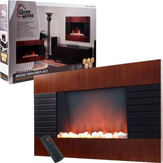 Warm House Mahogany Trim Fireplace 1500 Watt Heater Today $228.99