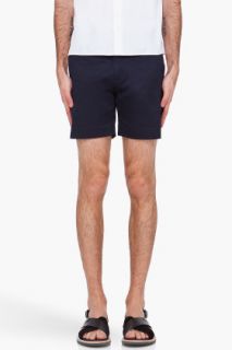 Marc By Marc Jacobs Dark Blue Twill Shorts for men