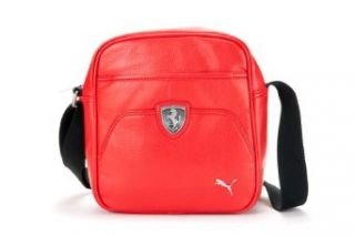 Puma Ferrari Ls Small Messenger Shoulder Bag Red Clothing