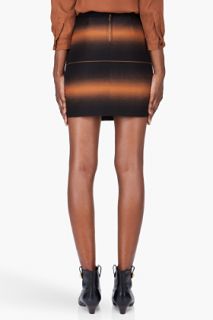 Marc By Marc Jacobs Rust Silk Lida Streak Skirt for women