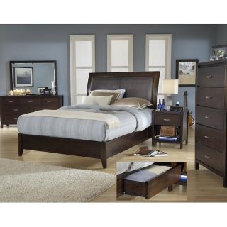 Cushioned Back King size Wood Storage Bed Today $897.55