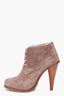 Opening Ceremony Coco Grey Suede Booties for women