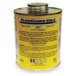 Ez Weld 92704 CPVC One Step Cement, 32 Oz, Yellow