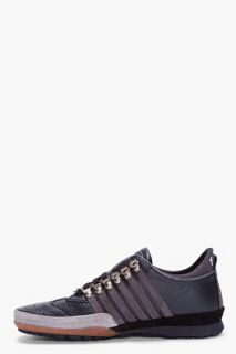 Dsquared2 Charcoal Leather 251 Sneakers for men