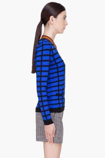 Marni Blue Windowpane Sweater for women