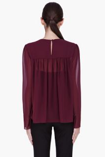 Hakaan Burgundy Massi Blouse for women